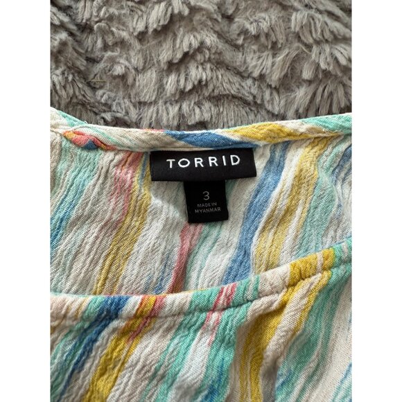 Torrid Multi-Color Lightweight Plus Size Tank Top Size 3 (3x) - Picture 3 of 6